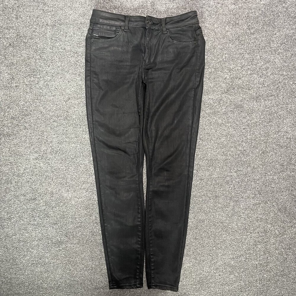 G-Star Raw Womens Black Shape High Super Skinny Shape Jeans Size 29x30